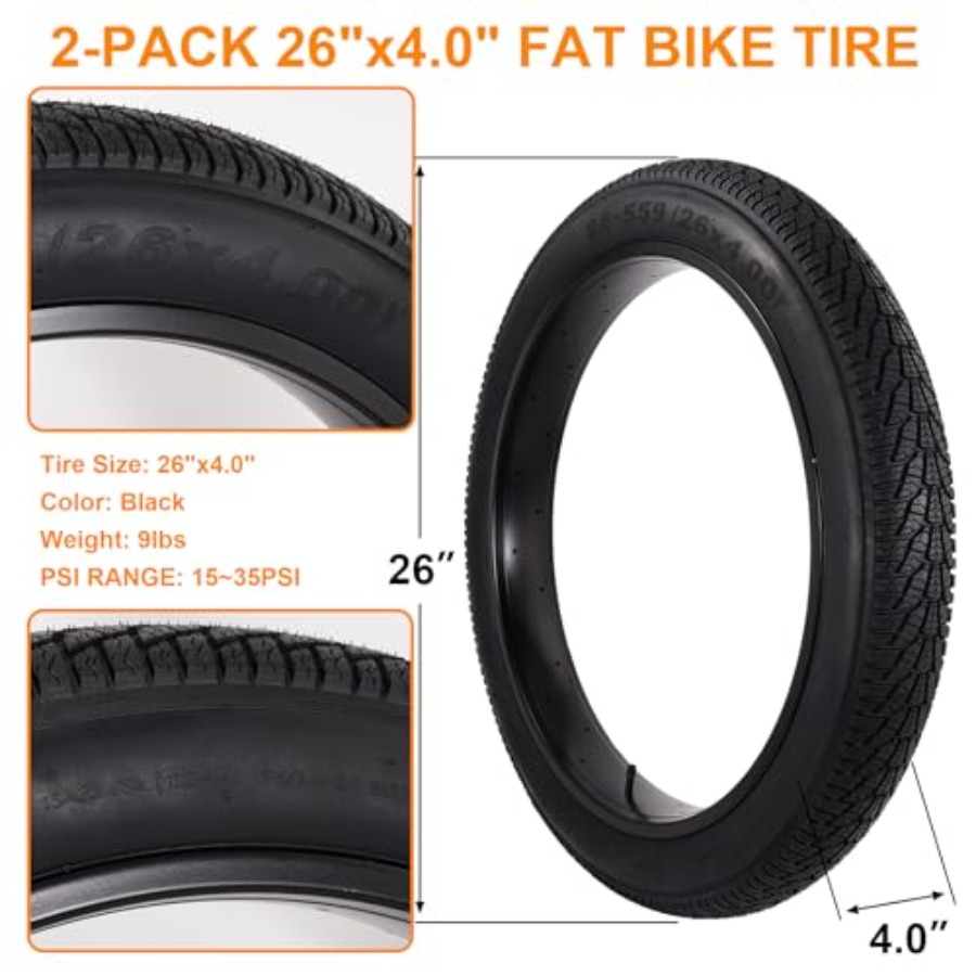2'li Paket 26x4.0 Şişman Bisik - Mountain Biking Tube incelemesi ve fiyatı